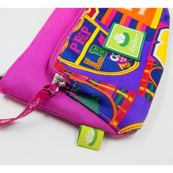 Lily Bloom Wristlet Prep LB League Wallet Pouch Pink Zippered - Picture 4 of 10